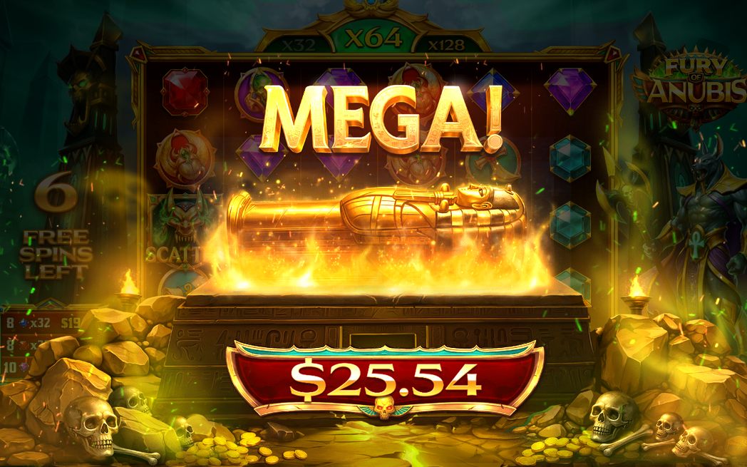 Vinstskärm efter en serie tumbles i Base Game